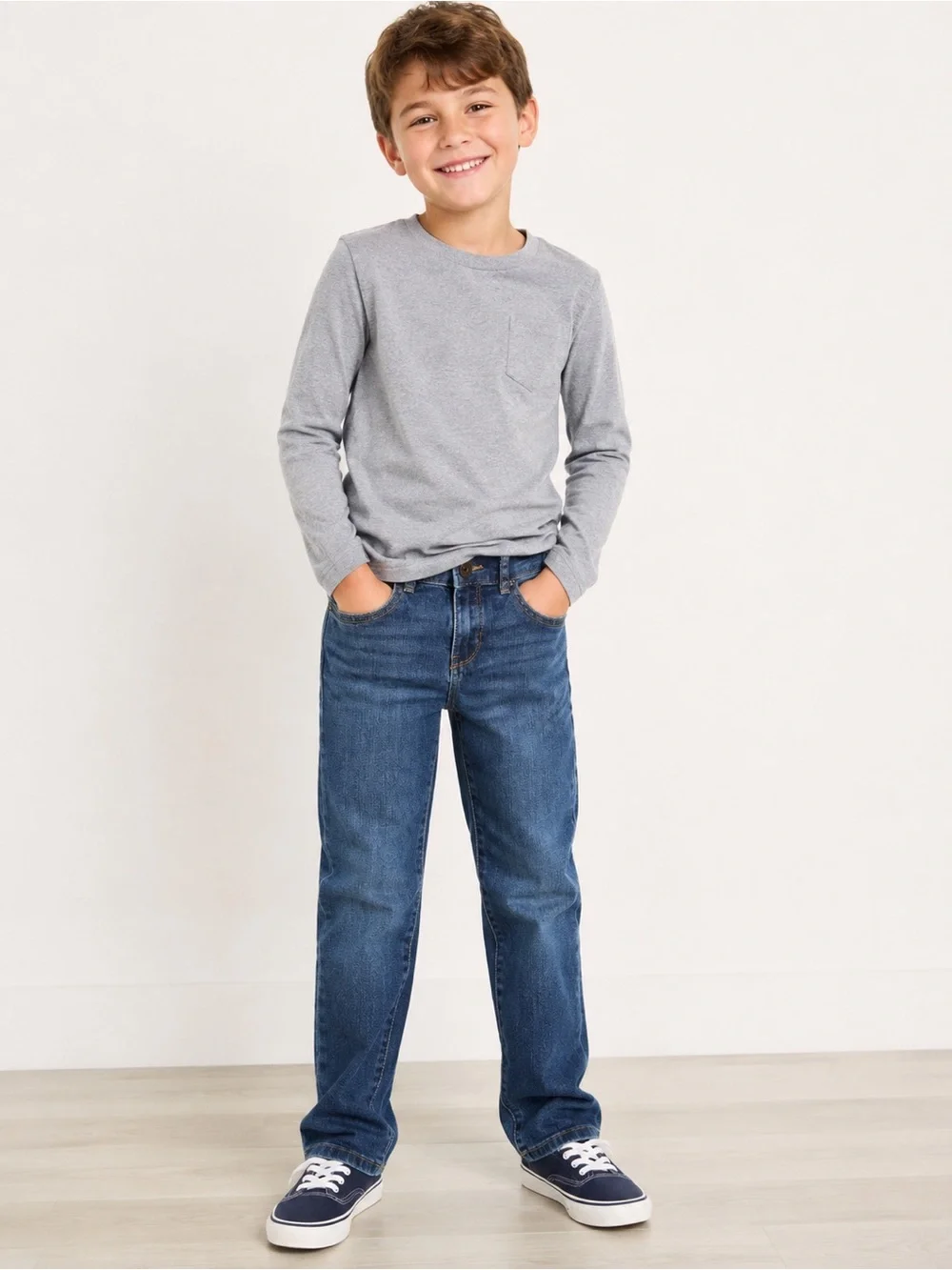 The Children’s Place Boys Size 7 Straight Leg Stretch Jeans Adjustable Waist